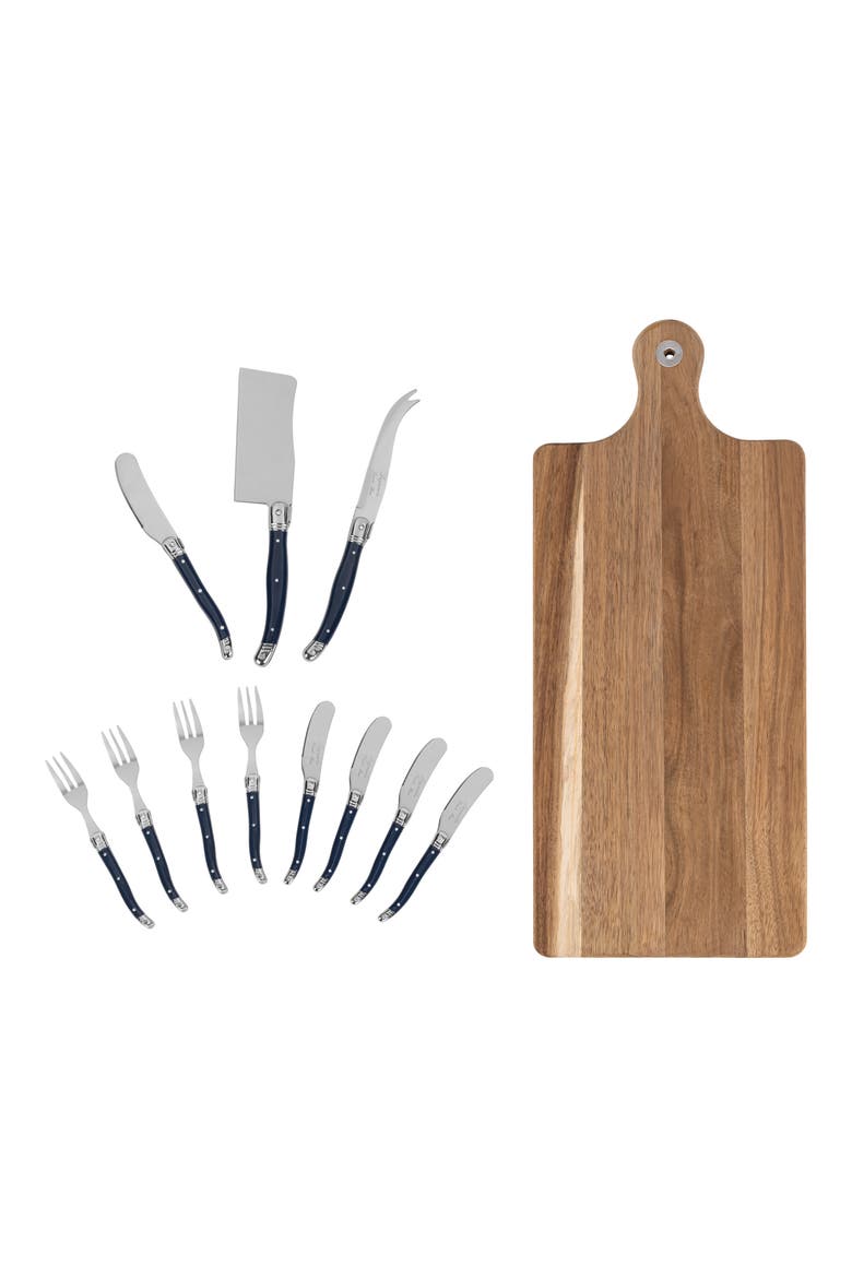 Laguiole 12-Piece Assorted Charcuterie Set, Alternate, color, NAVY
