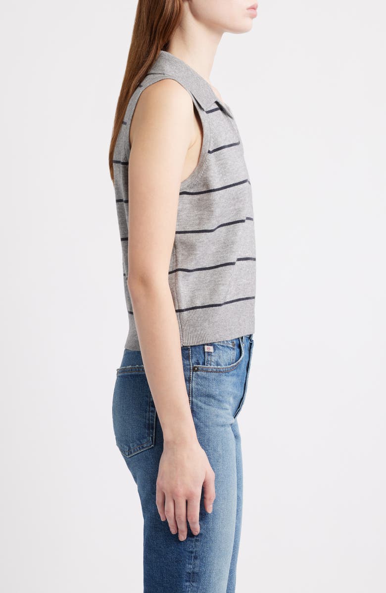 French Connection Sloane Sleeveless Top, Alternate, color, Heather Grey-Marine