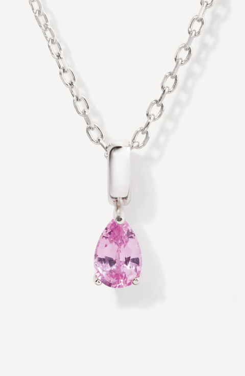 Birthstone Teardrop Necklace