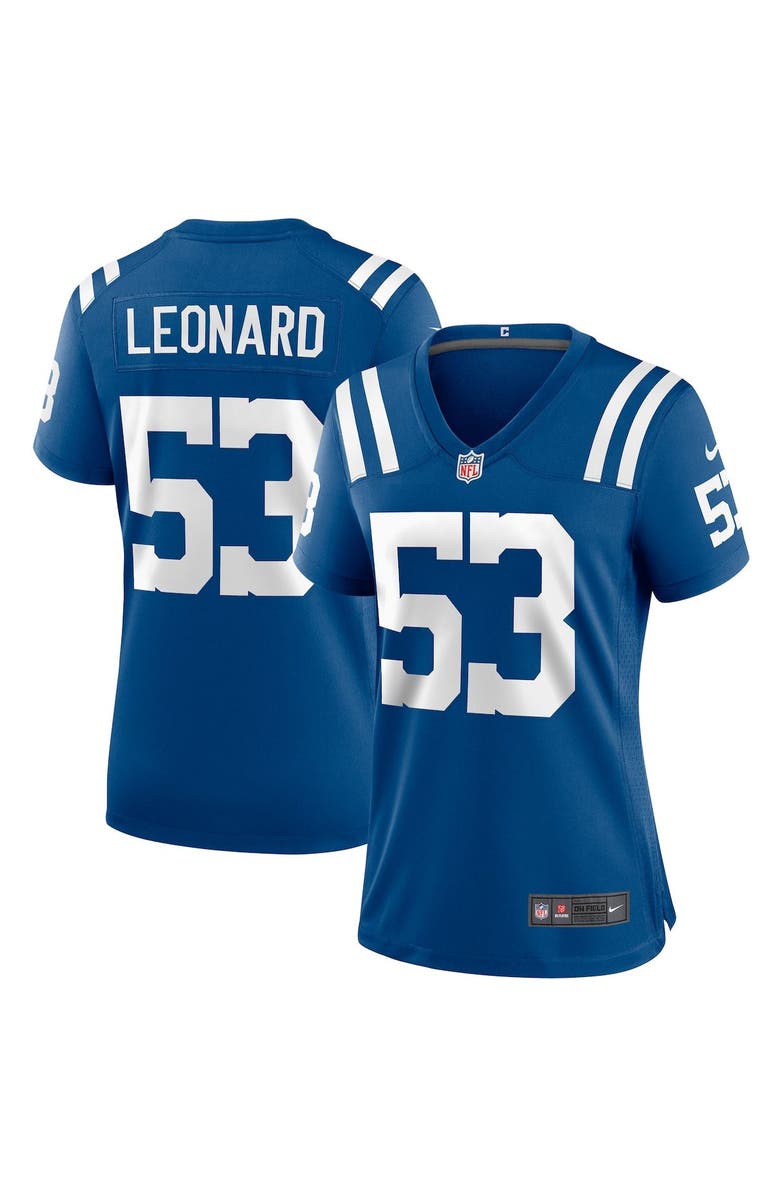 Nike Women's Nike Shaquille Leonard Royal Indianapolis Colts Player Game Jersey, Main, color, 