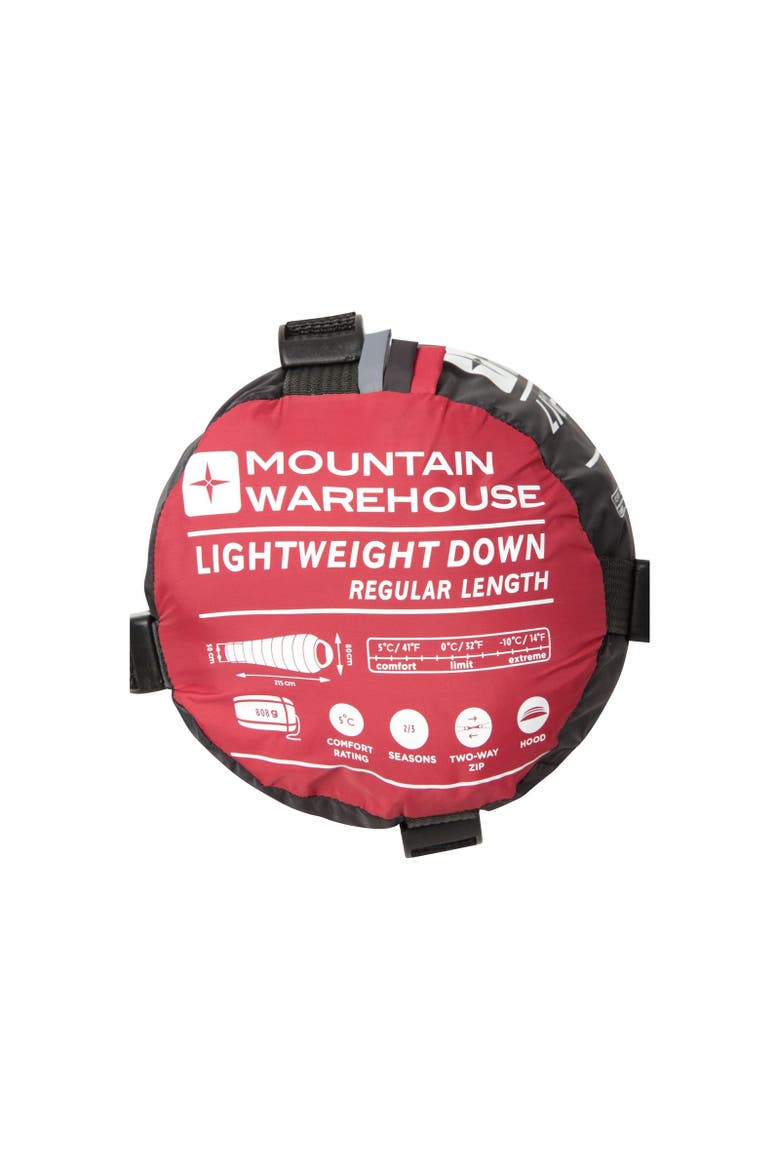 Lightweight Winter Mummy Sleeping Bag, Alternate, color, Red and Black