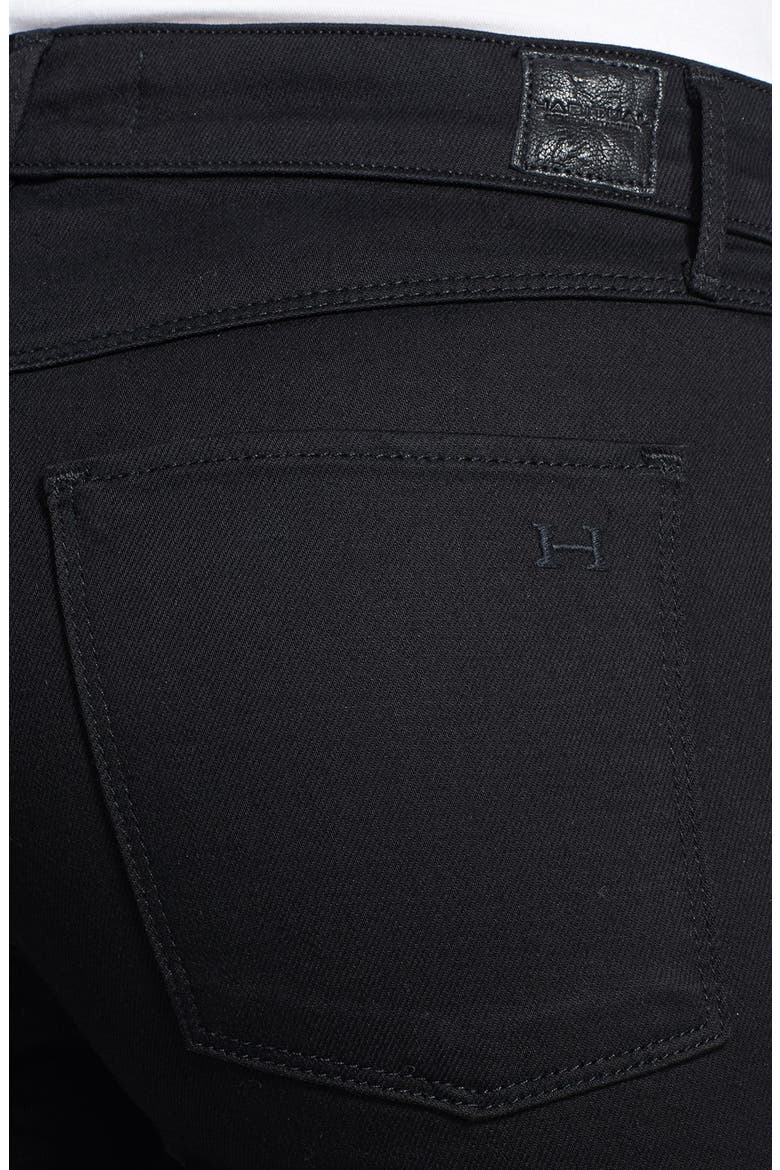 'Amalia' Skinny Ankle Zip Jeans, Alternate, color, CAVIAR
