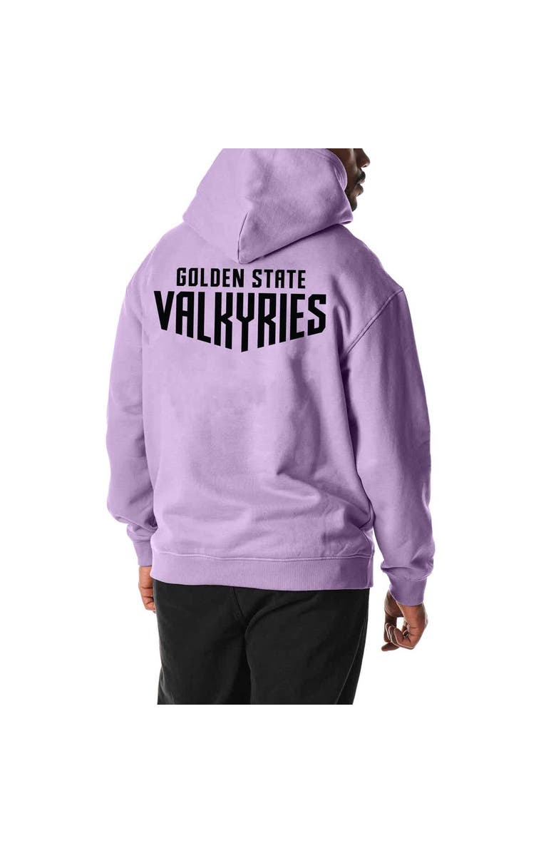 THE WILD COLLECTIVE Unisex The Wild Collective  Violet Golden State Valkyries Heavy Wash Fleece Pullover Hoodie, Alternate, color, Violet