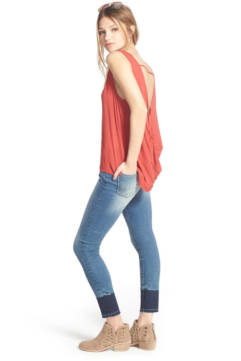 'Sarah' Skinny Jeans, Alternate, color, PALM