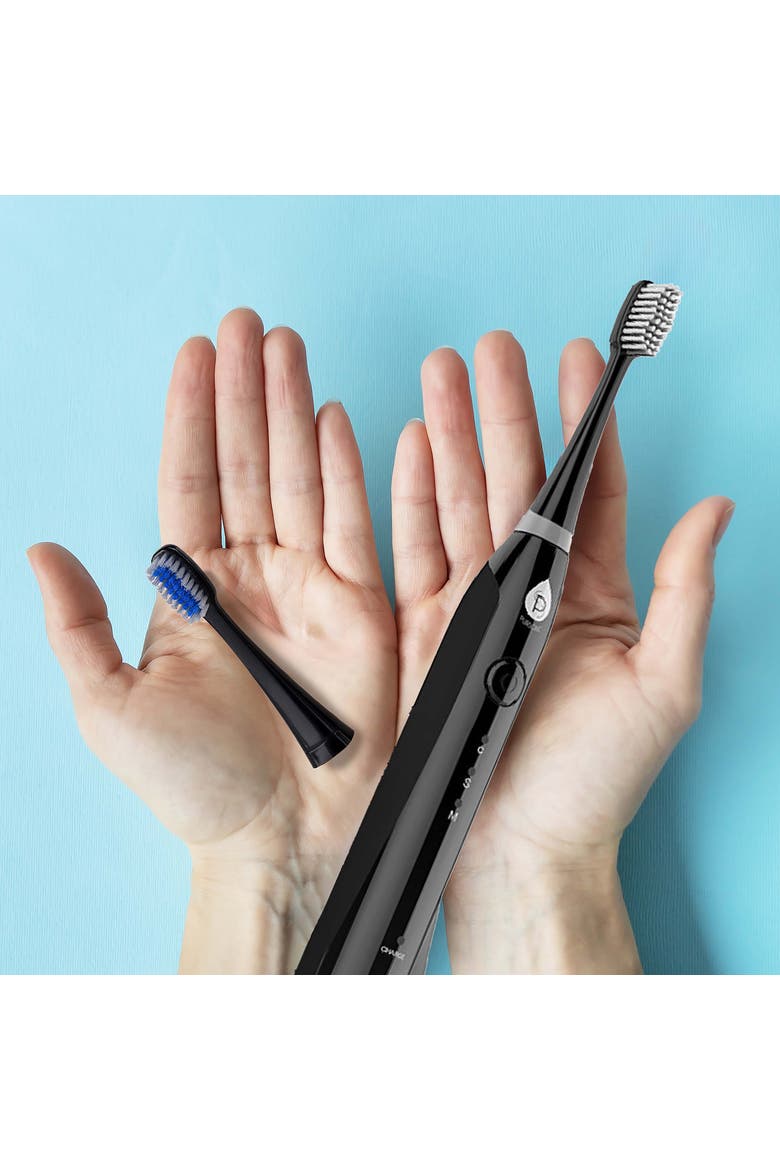 Sonic Smart Series Rechargeable Toothbrush with UV Sanitizing Function, Alternate, color, BLACK
