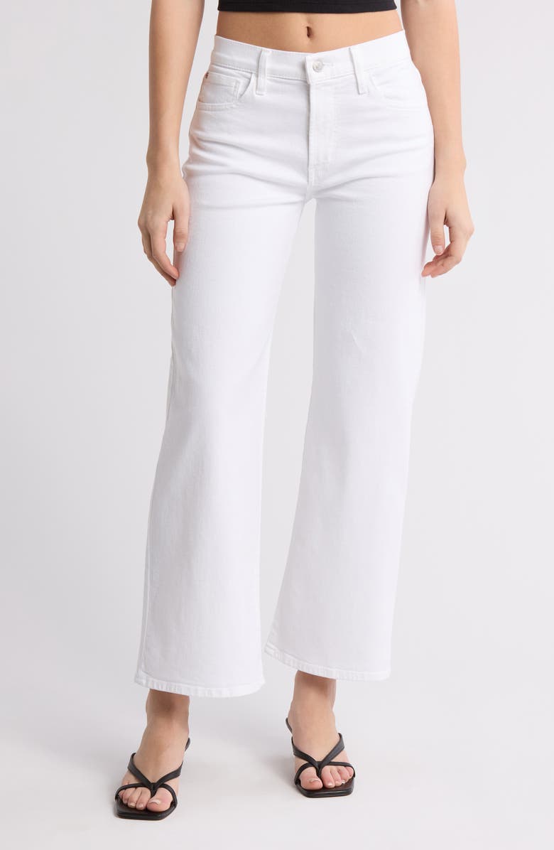 Hudson Jeans Rosalie High Rise Wide Leg Jeans, Main, color, White