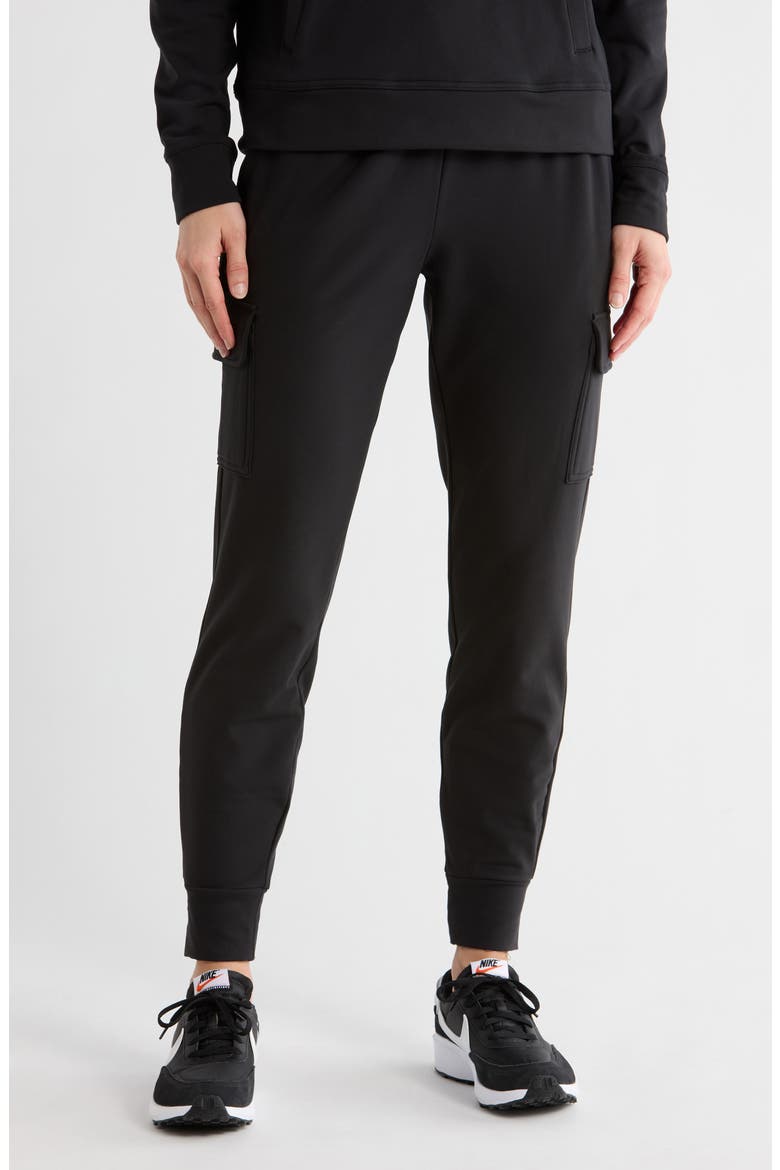 PolarLux Cascade Tapered Joggers, Main, color, BLACK