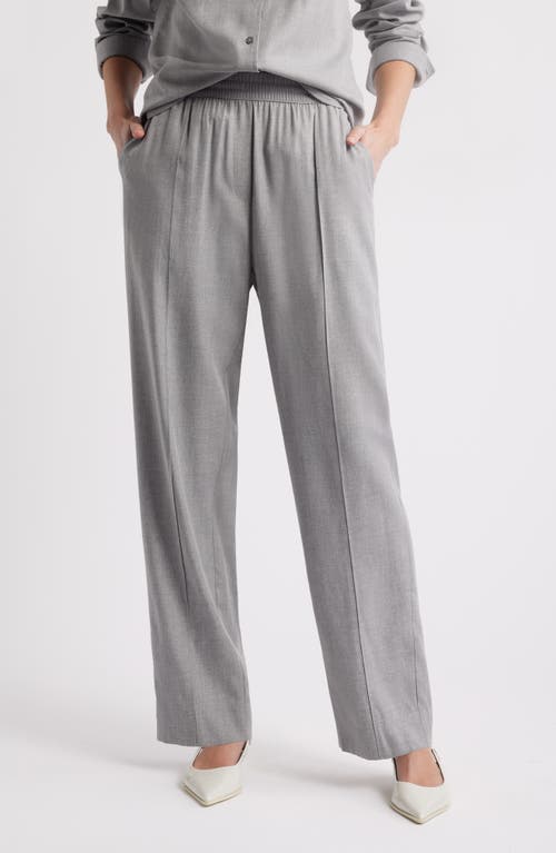 Nordstrom Jet Set Pull-on Twill Pants In Medium Grey Heather