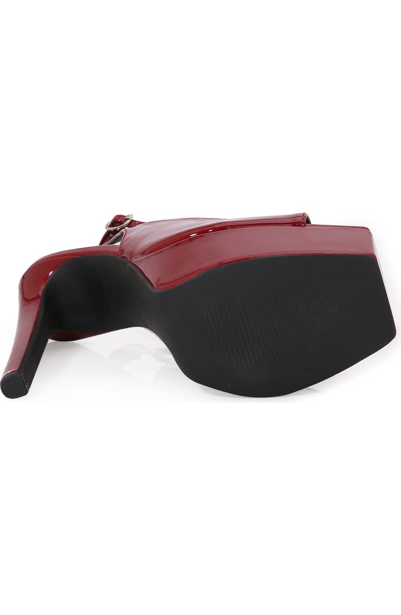 BERNESS Stiletto Heel Platform Sandal, Alternate, color, Wine