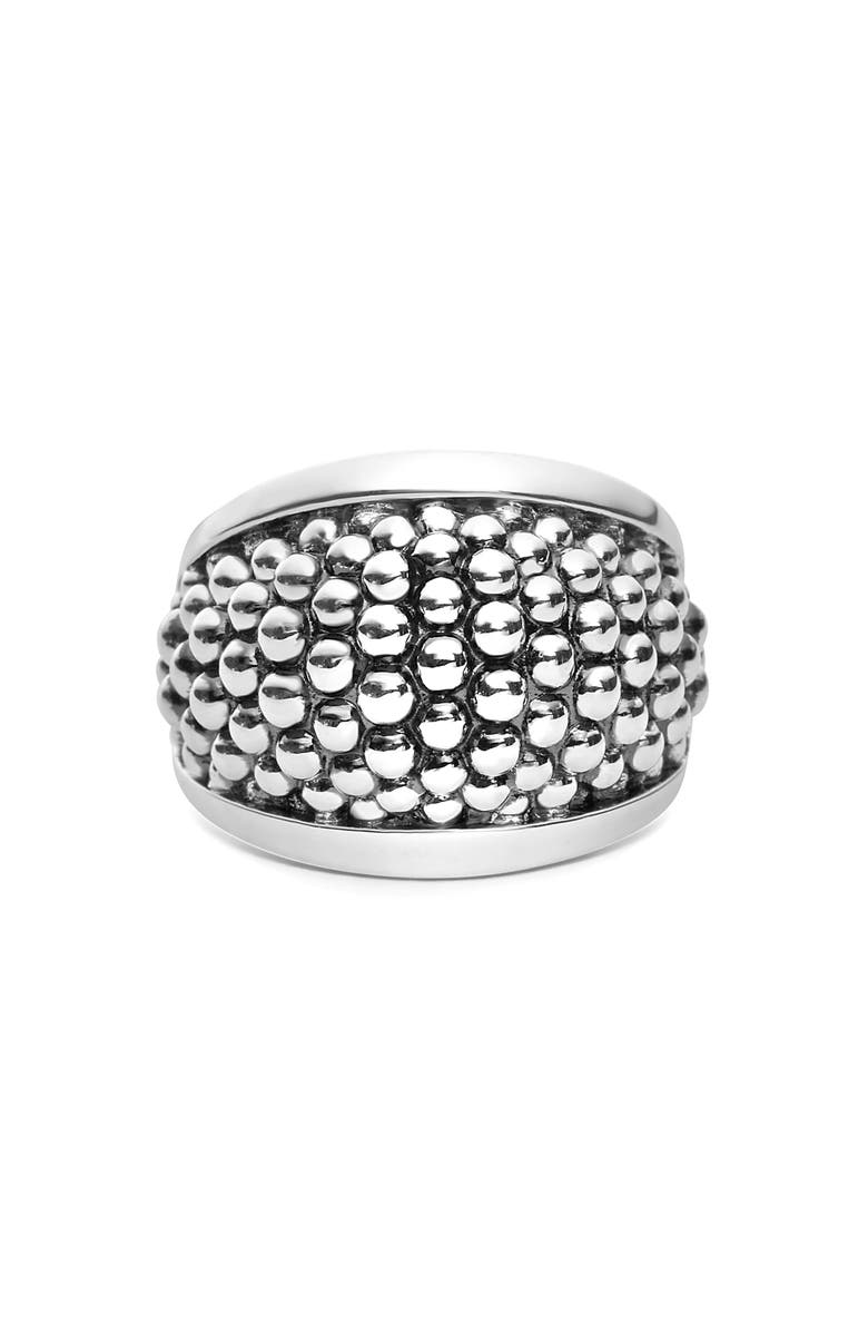 LAGOS Signature Caviar Dome Ring, Alternate, color, Silver