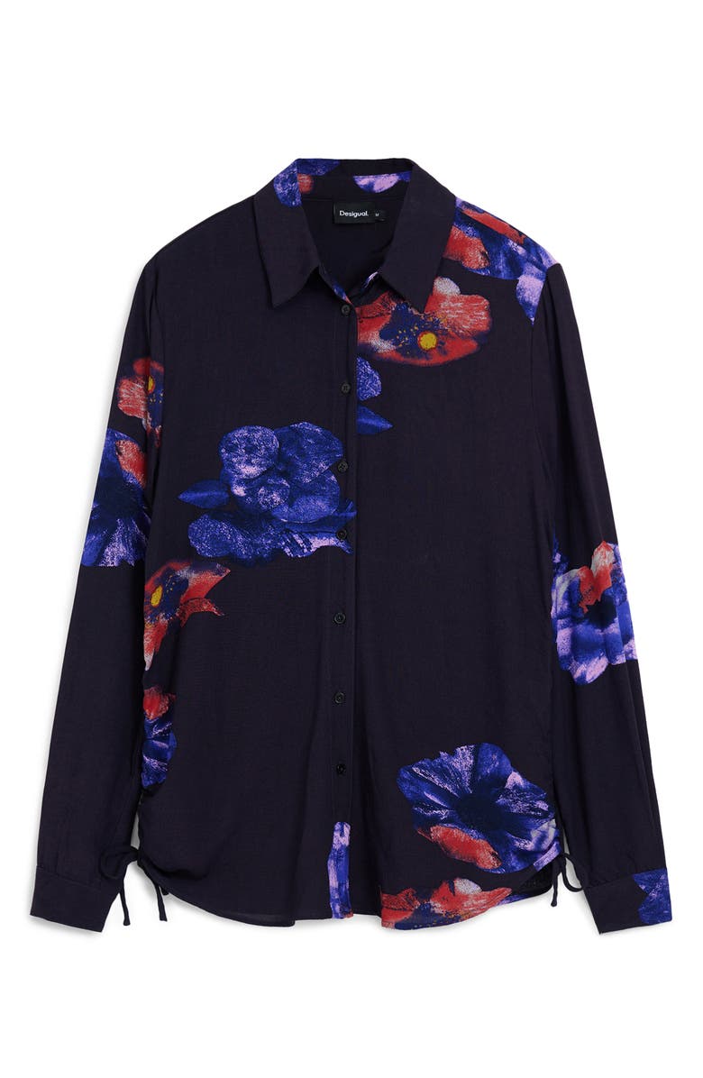 Desigual Ocasa Floral Button-Up Shirt, Alternate, color,