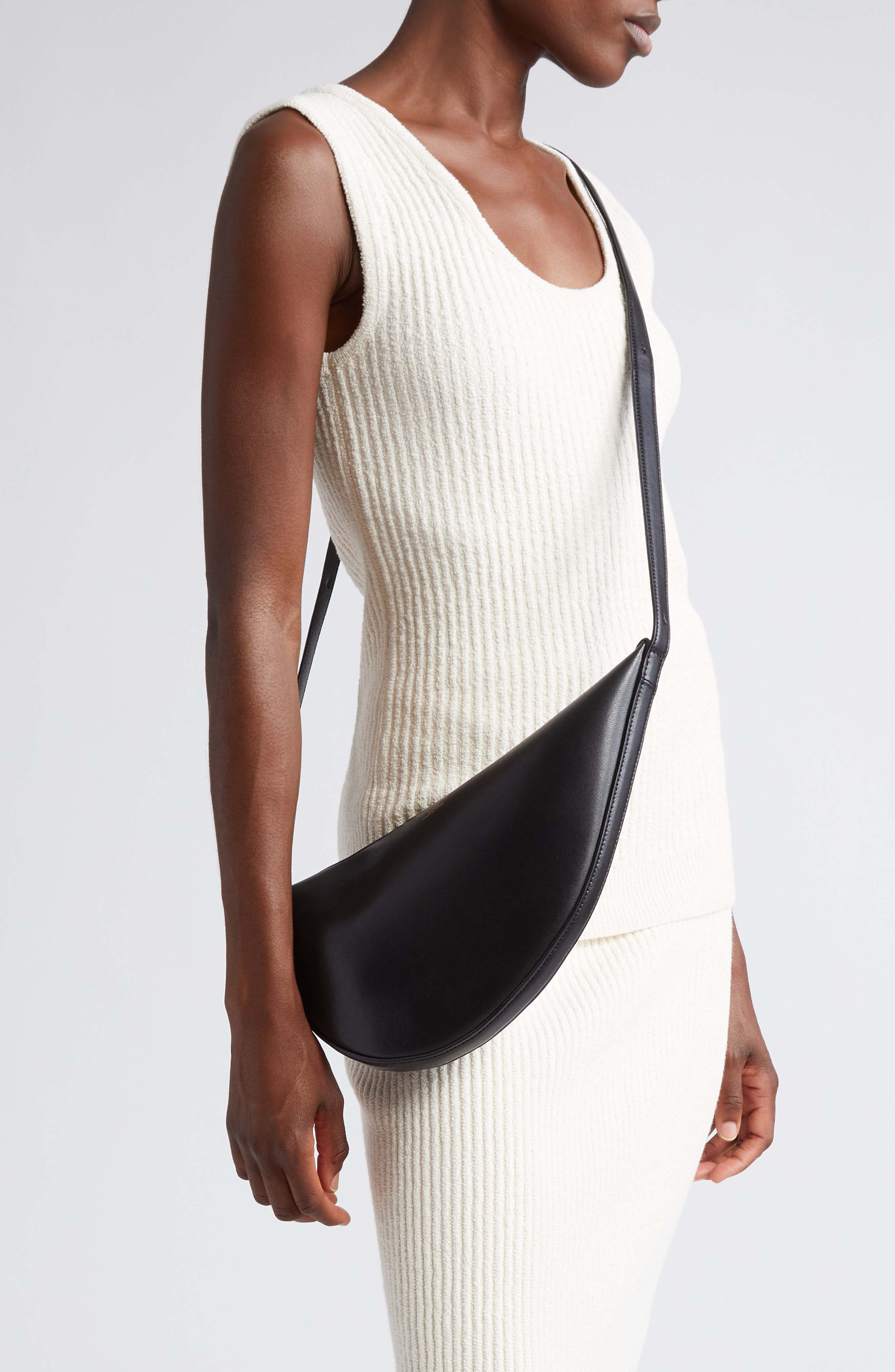 TOTEME Scoop Leather Sling Bag, Alternate, color, 