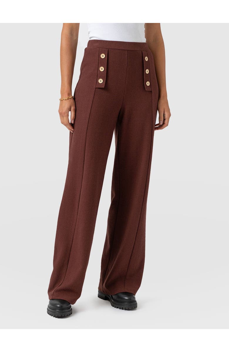 Saint + Sofia Chelsea Pant, Alternate, color, Maroon Textured