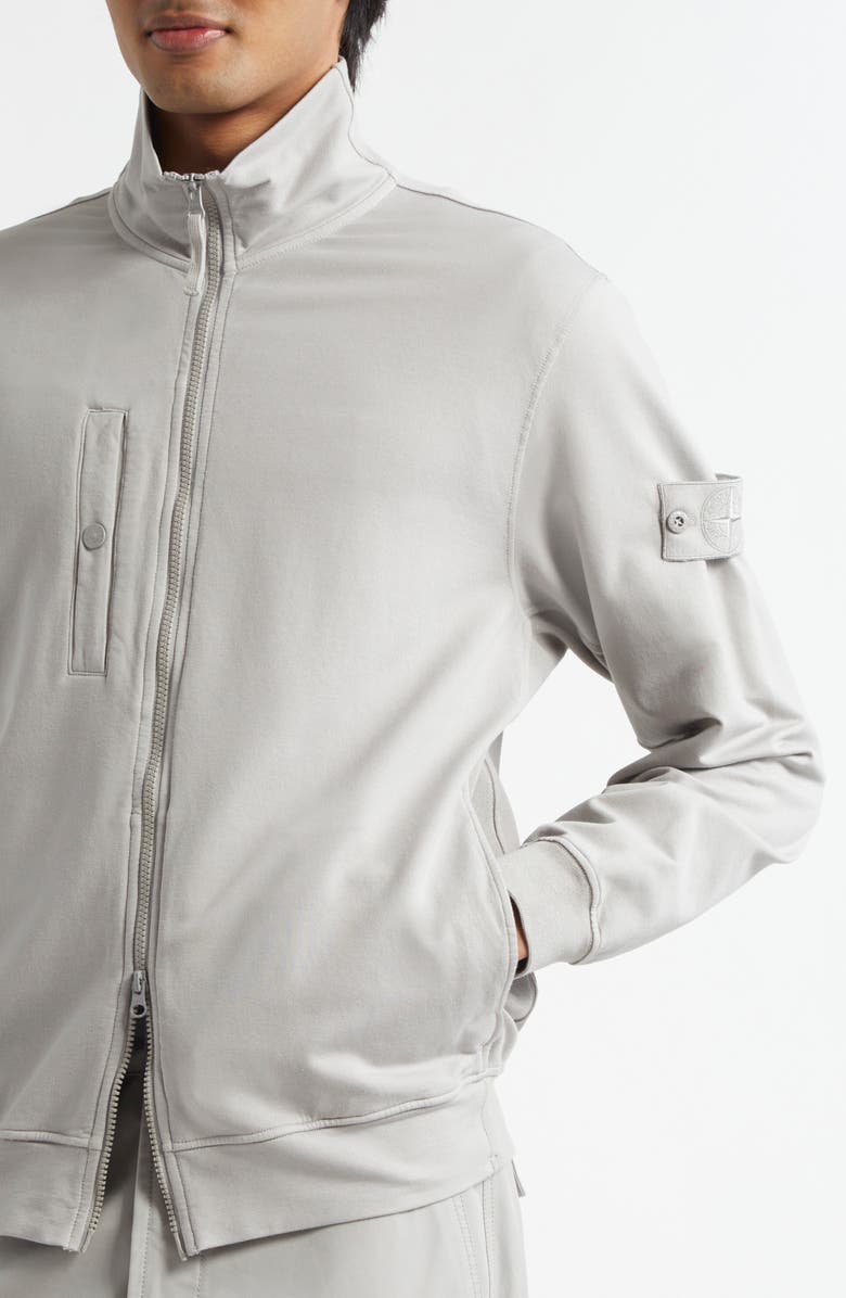 Stone Island Compass Logo Patch Zip-Up Cardigan, Alternate, color, 