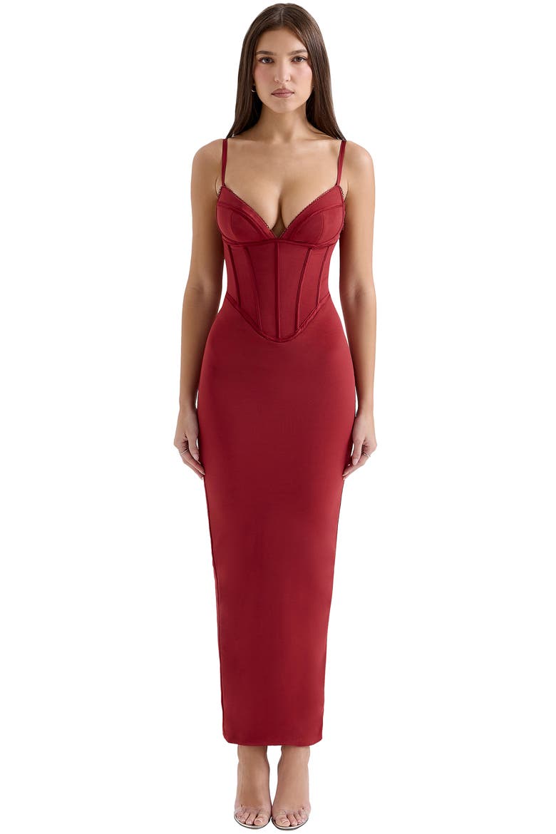 body con maxi dress Aerie Real Soft Stretch Bodycon Hollys height is 156cm/51 and wears a size AU 6 / US 2. Sculpt & Sleek Maxi Dress