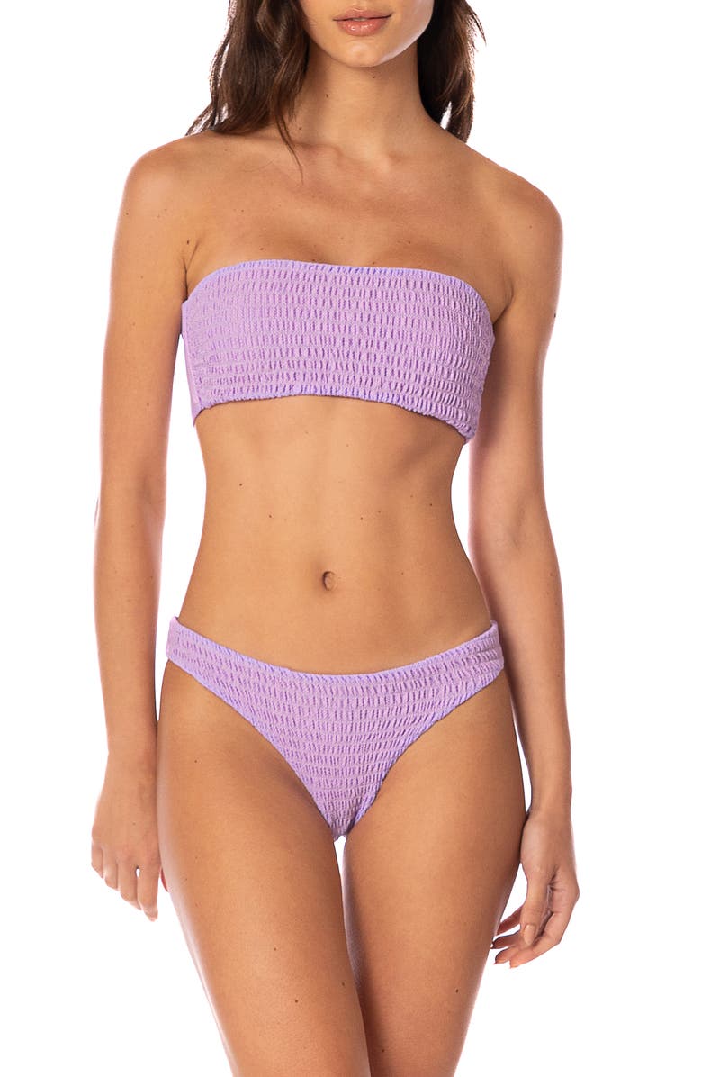 Maaji Purple Lavender Artemis Multifit Reversible Bikini Top, Alternate, color, Purple