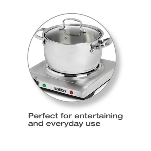 Salton Stainless Steel Portable Cooktop In Metallic