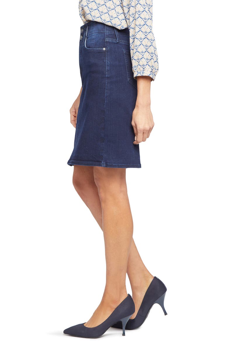 Hollywood Denim Skirt, Alternate, color, HIGHWAY