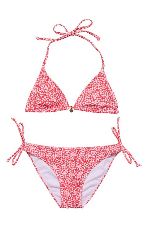 Kids' Ditsy Bloom Triangle Two-Piece Swimsuit (Big Kid)