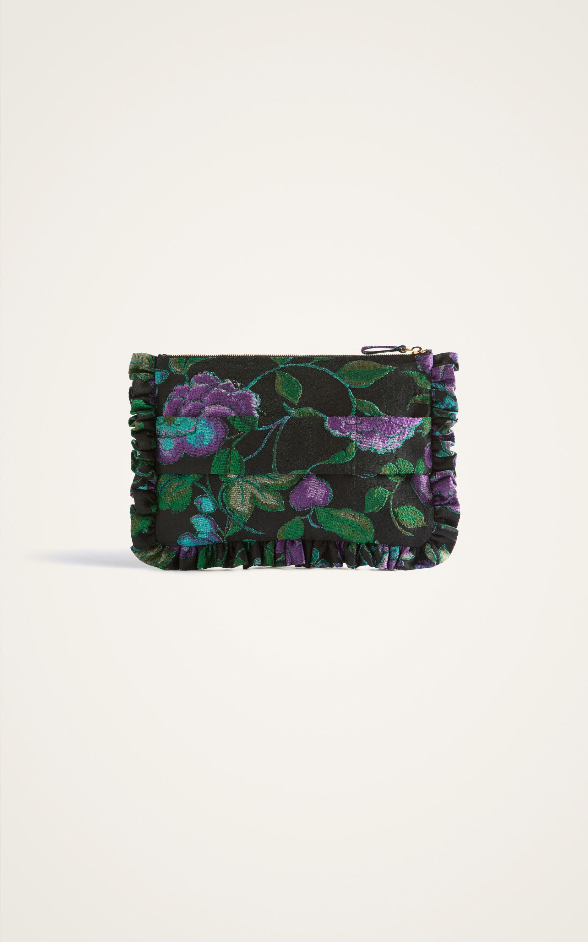 Hand Pochette, Alternate, color, Botanical Black