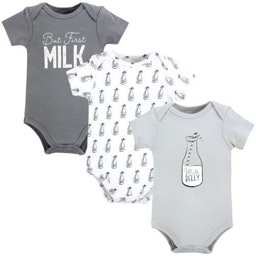 Hudson Baby Soft Cotton Bodysuit Triple Pack