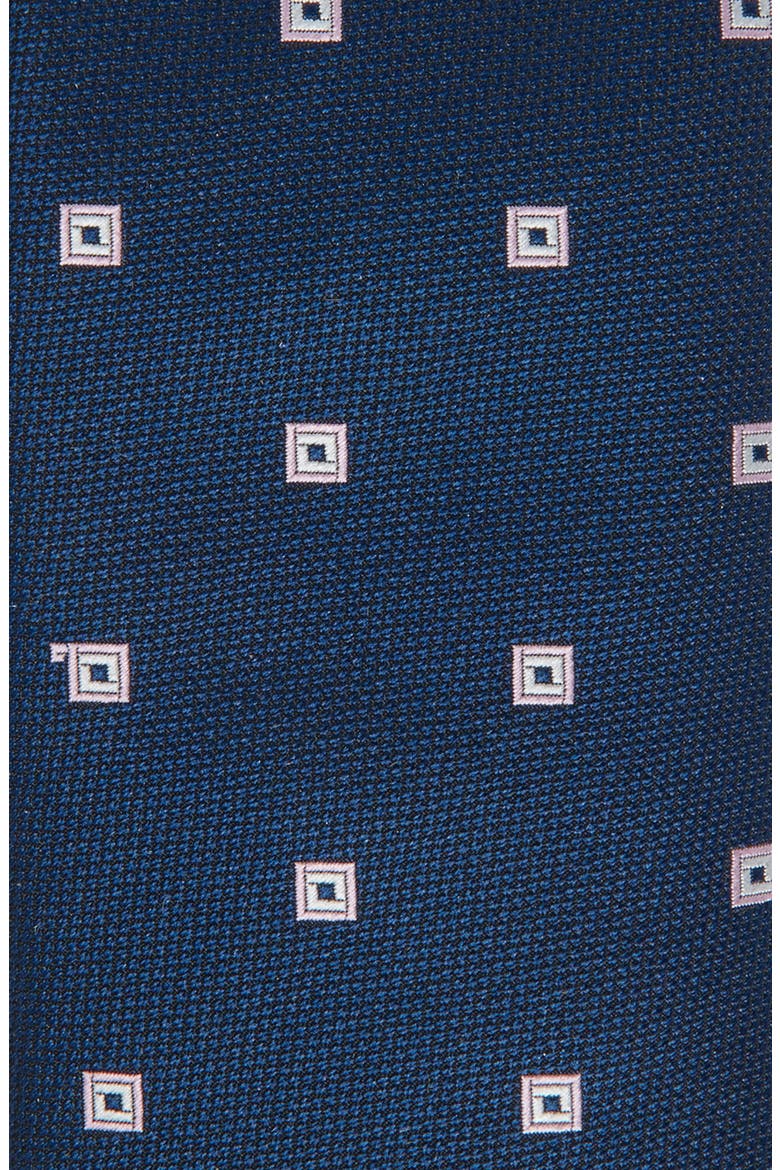 Geometric Jacquard Tie, Alternate, color, DARK BLUE