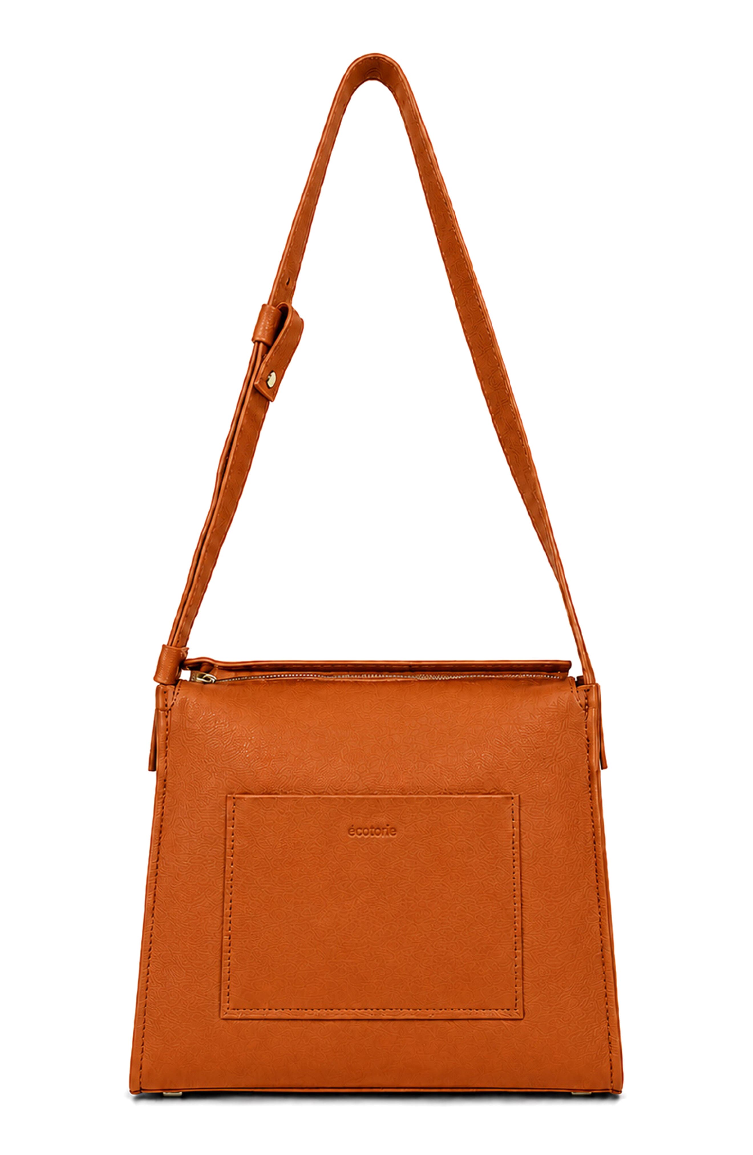 Eleanor Leather Crossbody Bag, Main, color, CARAMEL