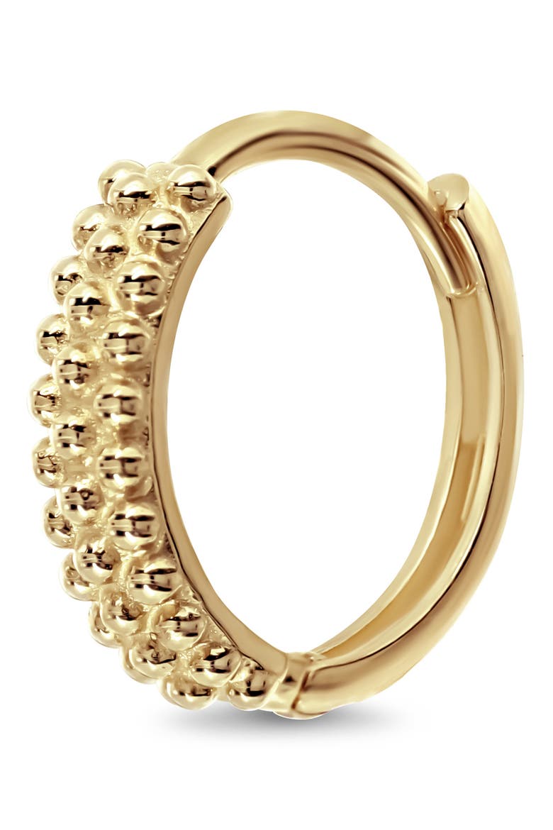 14K Yellow Gold Textured Hoop Earrings, Alternate, color, 14K YELLOW GOLD