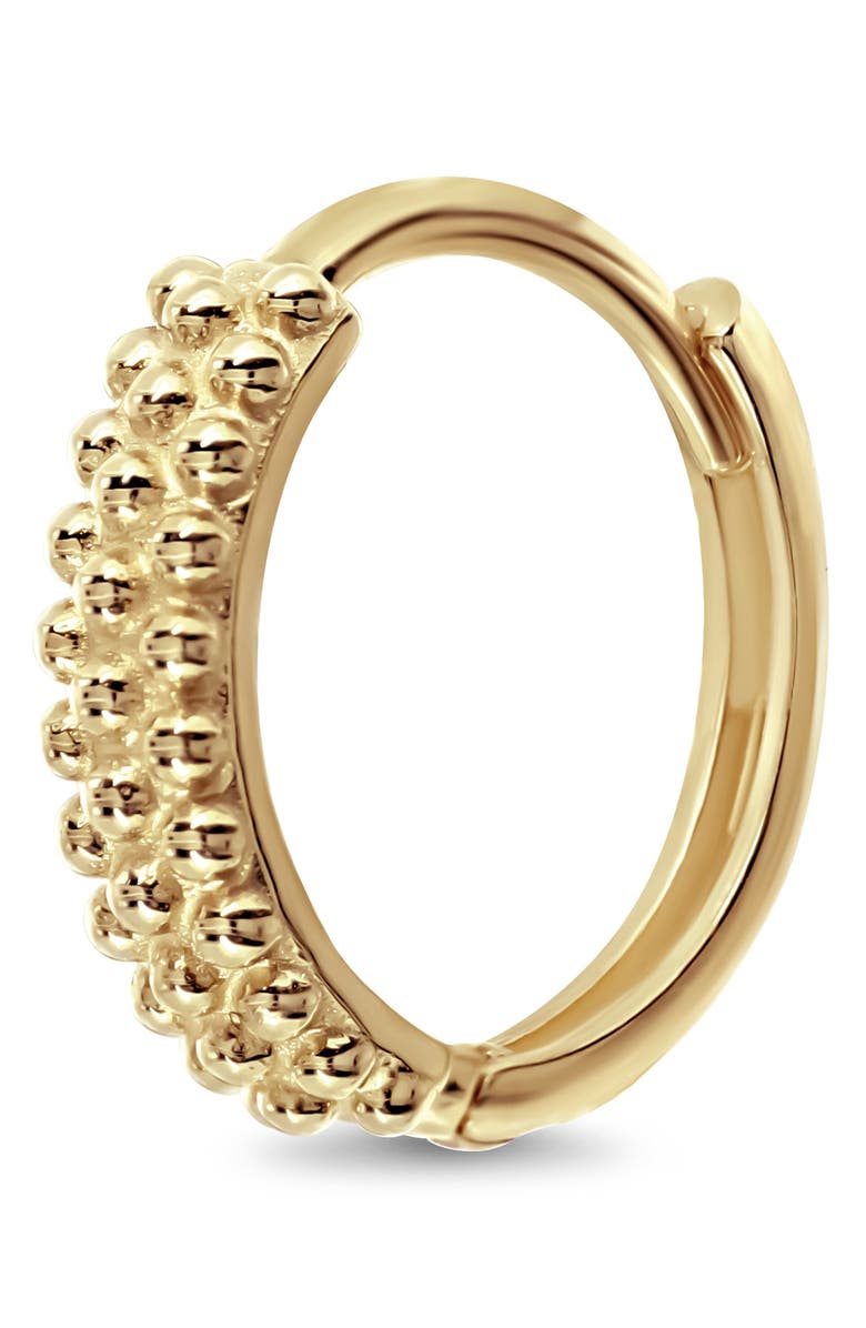 Bony Levy 14K Yellow Gold Textured Hoop Earrings, Alternate, color, 14K Yellow Gold