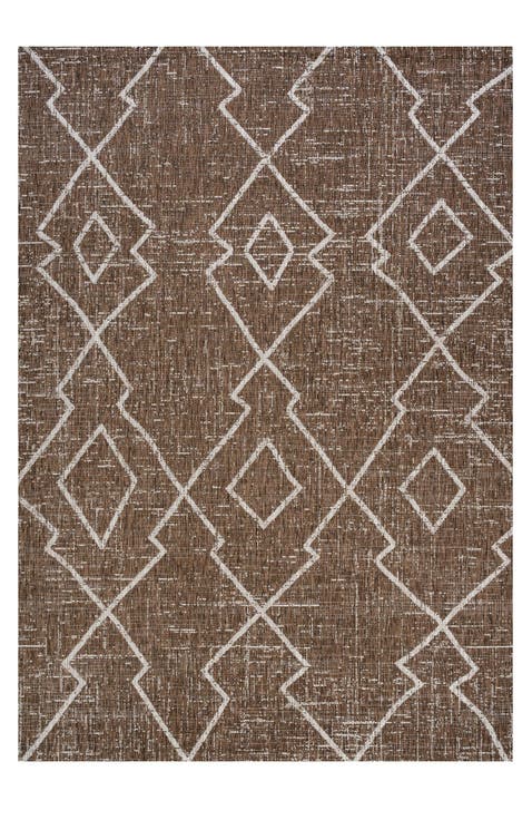 Carwa  Diamond Trellis Indoor/Outdoor Area Rug