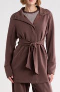 YOGALICIOUS Softlite Funnel Neck Belted Cardigan