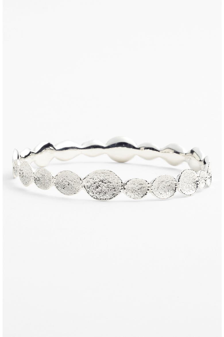 'Andrea' Infinity Pod Bangle, Main, color, SILVER