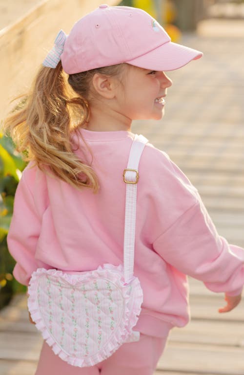 Bits & Bows Floral Ruffle Girls' Heart Purse In Multi