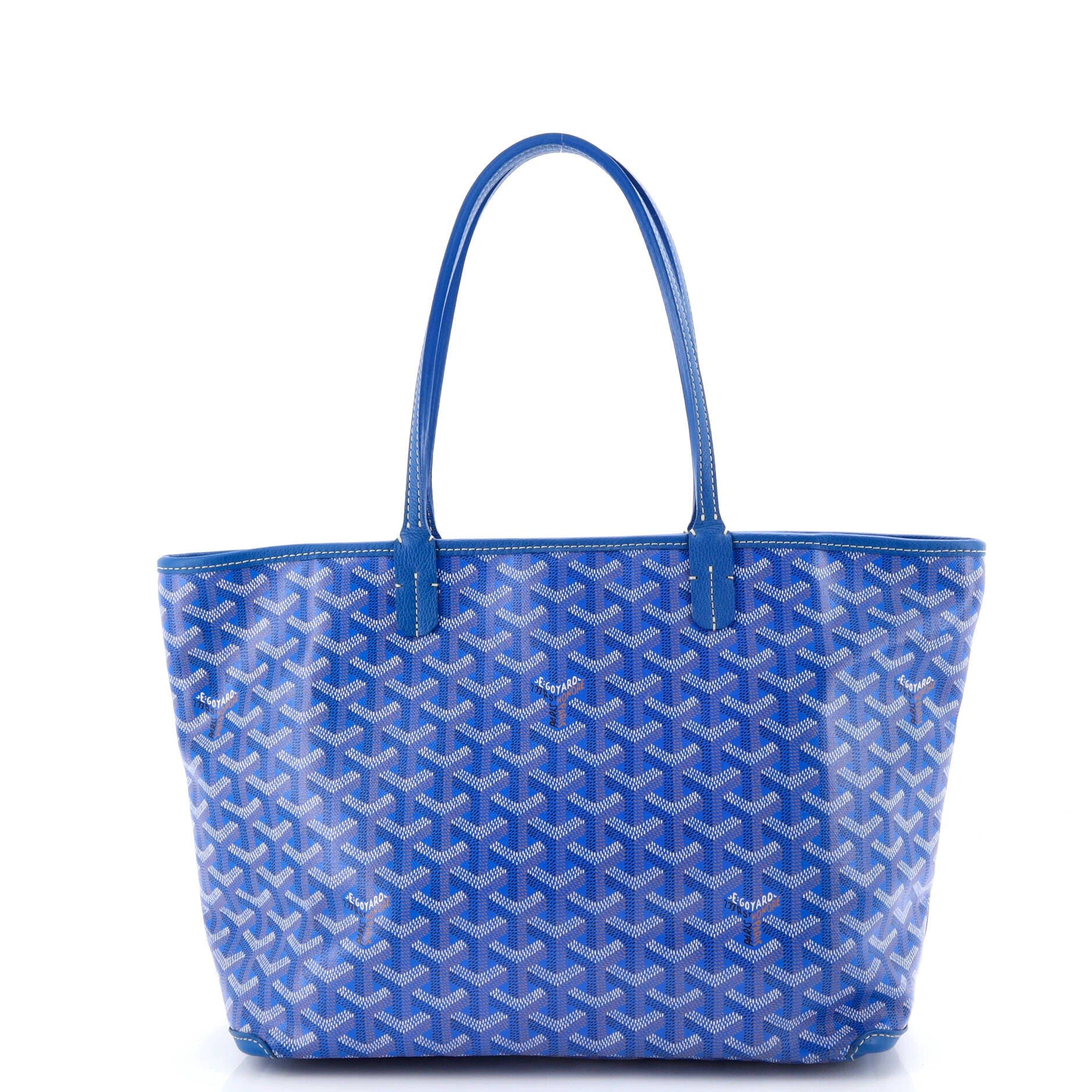 Pre-Owned Goyard Artois Tote Coated Canvas PM, Alternate, color, Blue