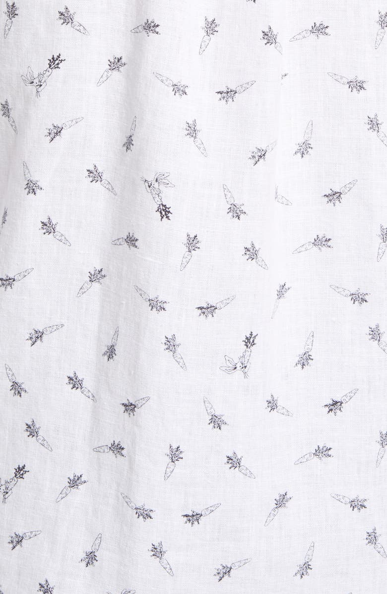 Ted Baker London Men's Loron Carrot Print Linen Button-Up Shirt, Alternate, color,