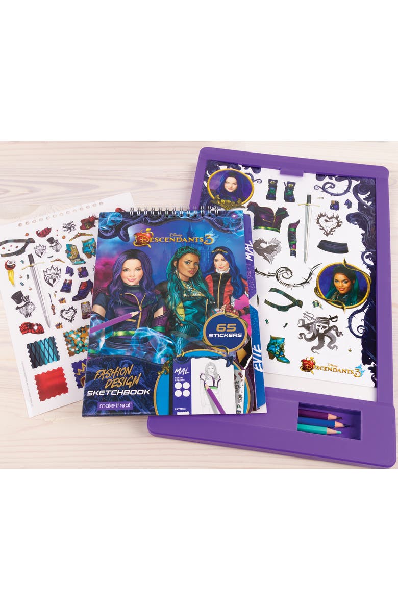 Disney Descendants 3 Fashion Design Tracing Light Table 9 Piece Set, Alternate, color, Multicolored