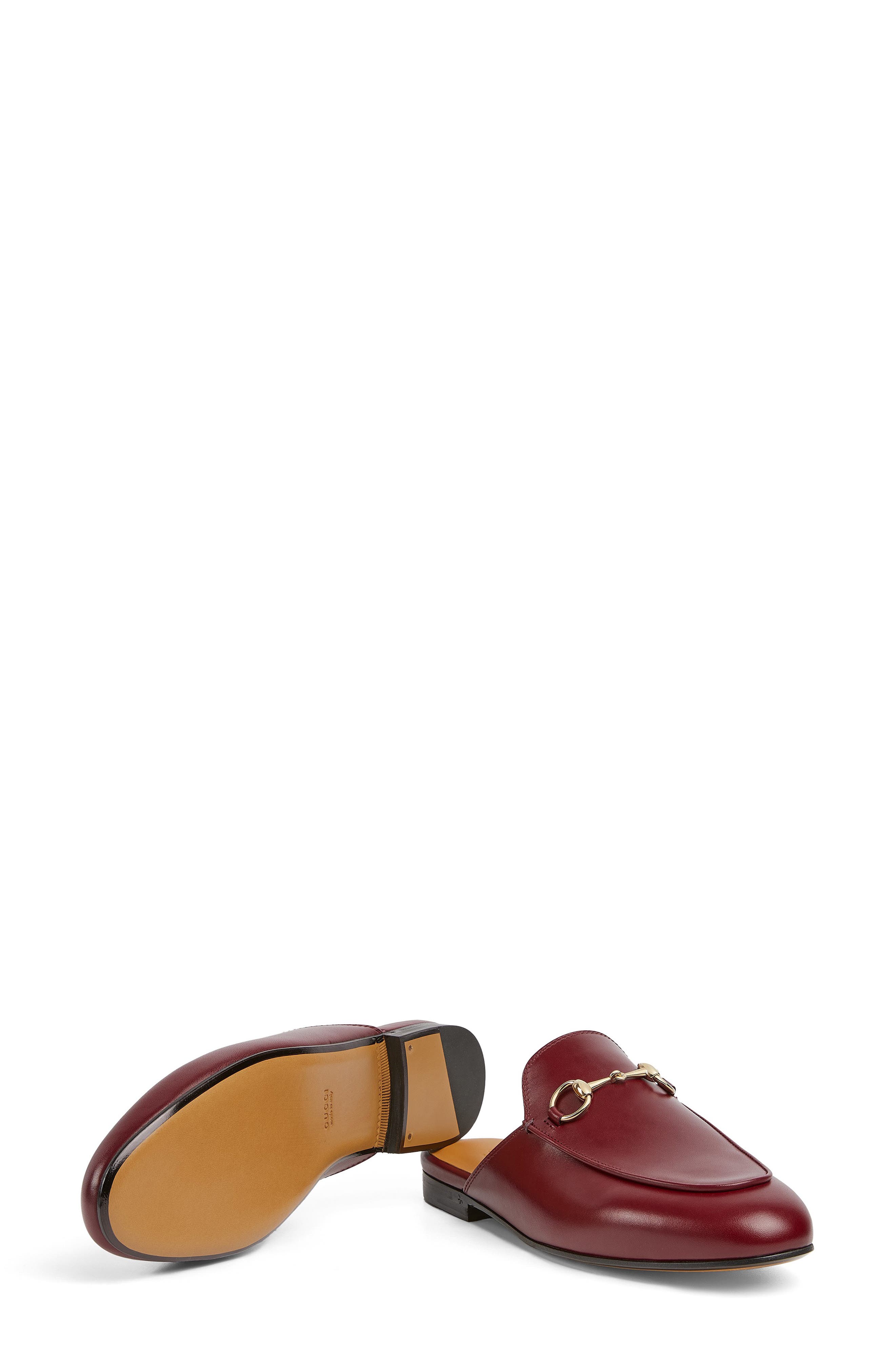 Gucci Princetown Horsebit Leather Mule, Alternate, color, Lacquer