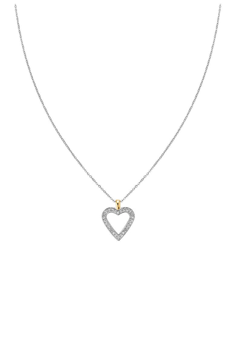 BULOVA Women's Crystal Accent Two-Tone Bracelet Watch & Heart Pendant Necklace Set, 28mm, Alternate, color, 