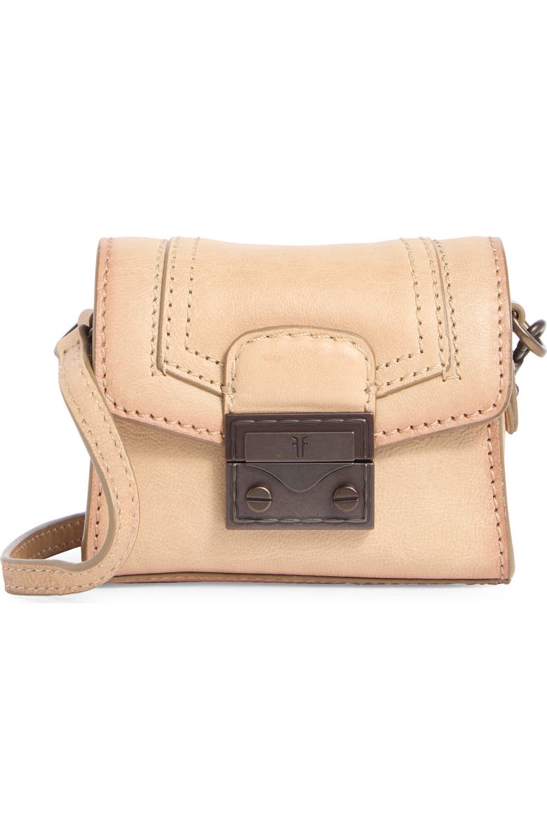 Frye Alex 4-Way Mini Leather Bag, Main, color, Beige