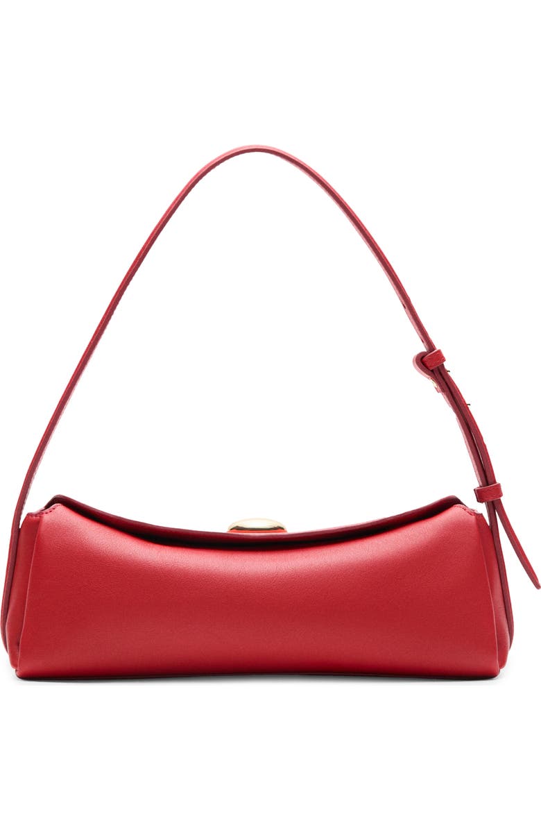 MANGO Leather Shoulder Bag, Main, color,