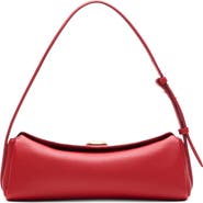 MANGO Leather Shoulder Bag