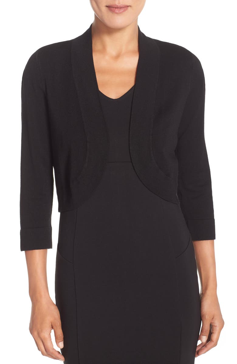 Eliza J Bolero Cardigan, Main, color, Black