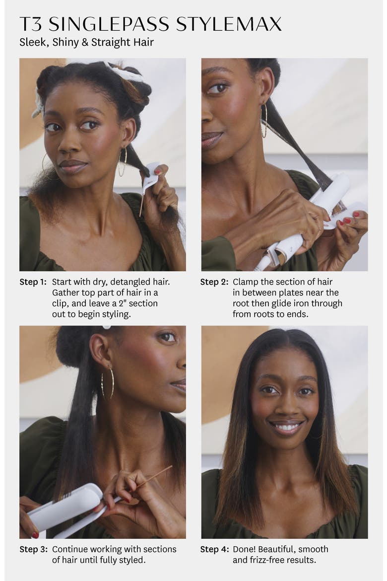 SinglePass® StyleMax Flat Iron, Alternate, color, WHITE