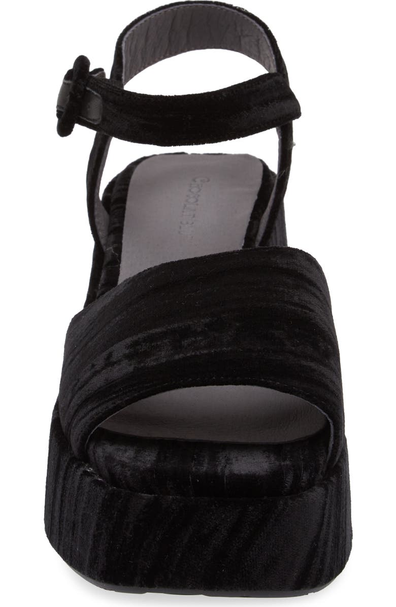 Chocolat Blu Helga Platform Sandal, Alternate, color, Black Velvet