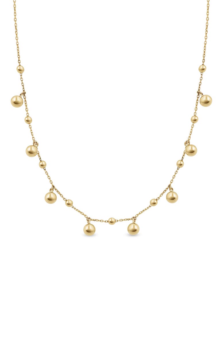 Bony Levy 14K Gold Sphere Station Necklace, Alternate, color, 14K Yellow Gold