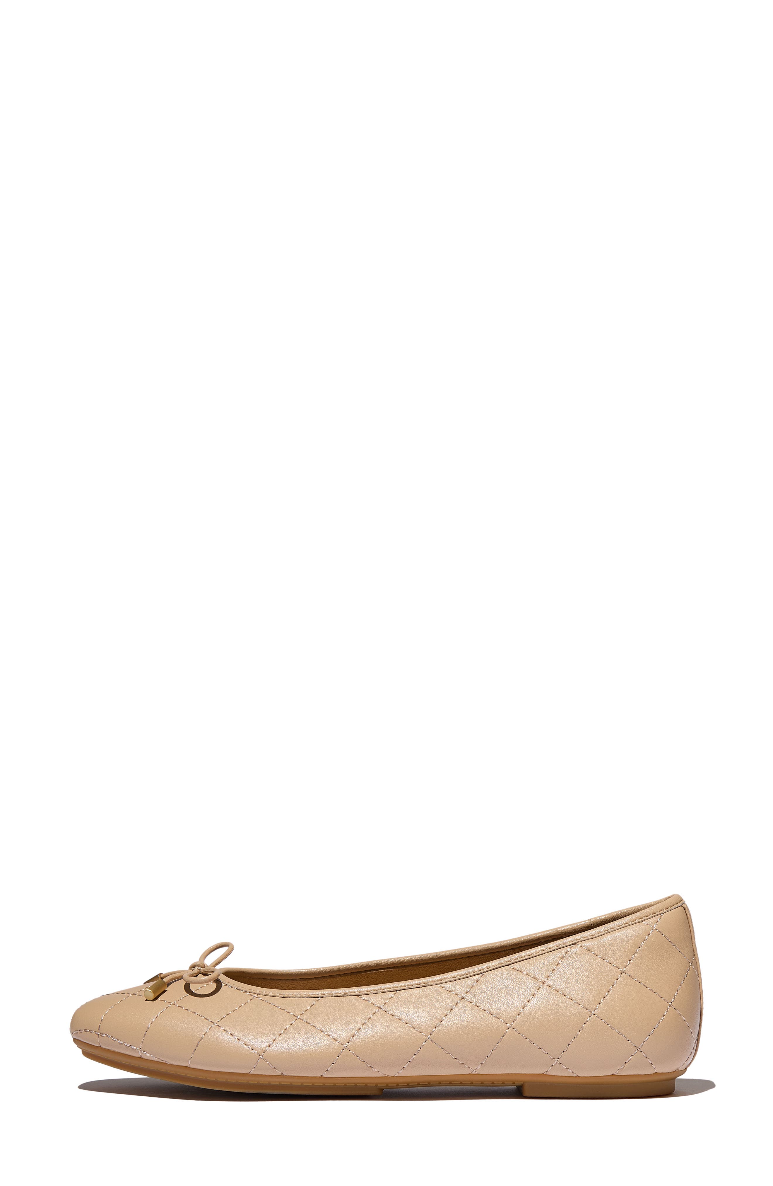 FitFlop Delicato Ballet Flat, Alternate, color, Classic Beige