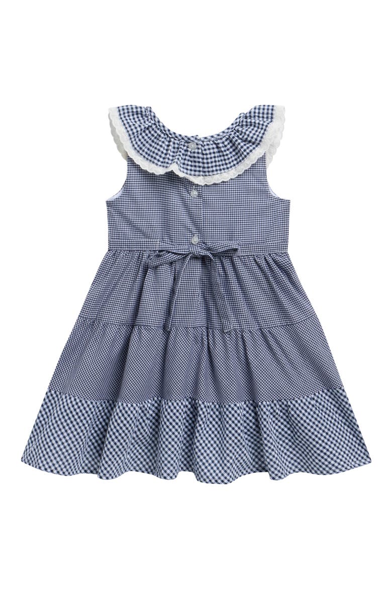 Kids' Gingham Dress, Alternate, color, NAVY