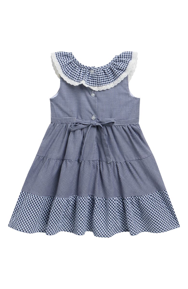 BLUEBERRY Kids' Gingham Dress, Alternate, color, Navy
