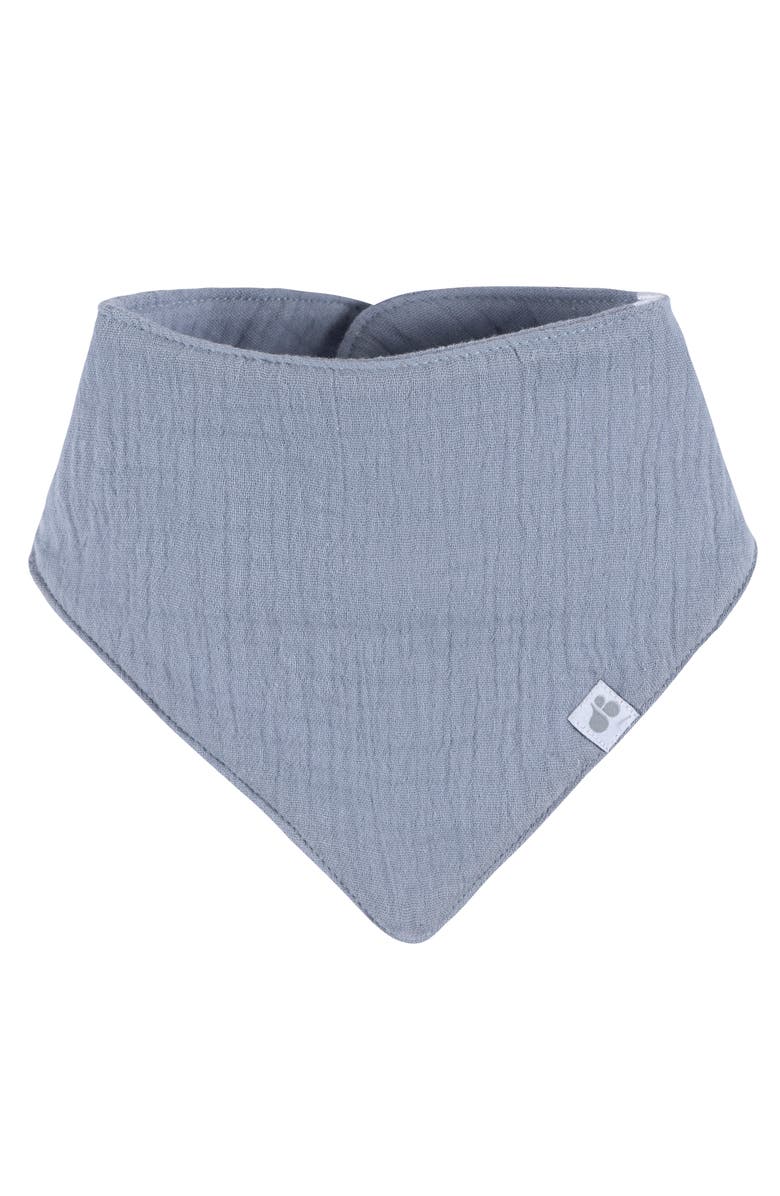 Just Born Muslin Bandana Bibs 4-Pack Blues, Alternate, color, Blues