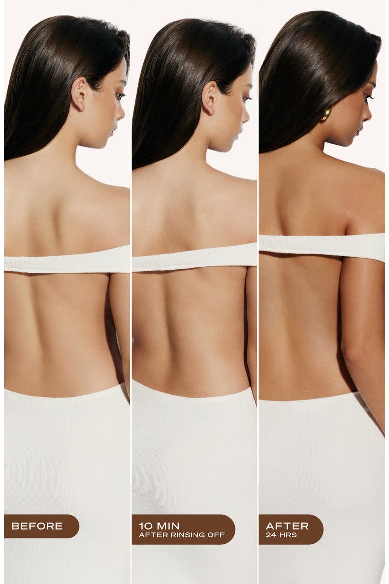 10 Minute Express Dark Self-Tanning Smoothing Body Mask 2-Piece Kit $38 Value, Alternate, color, BROWN